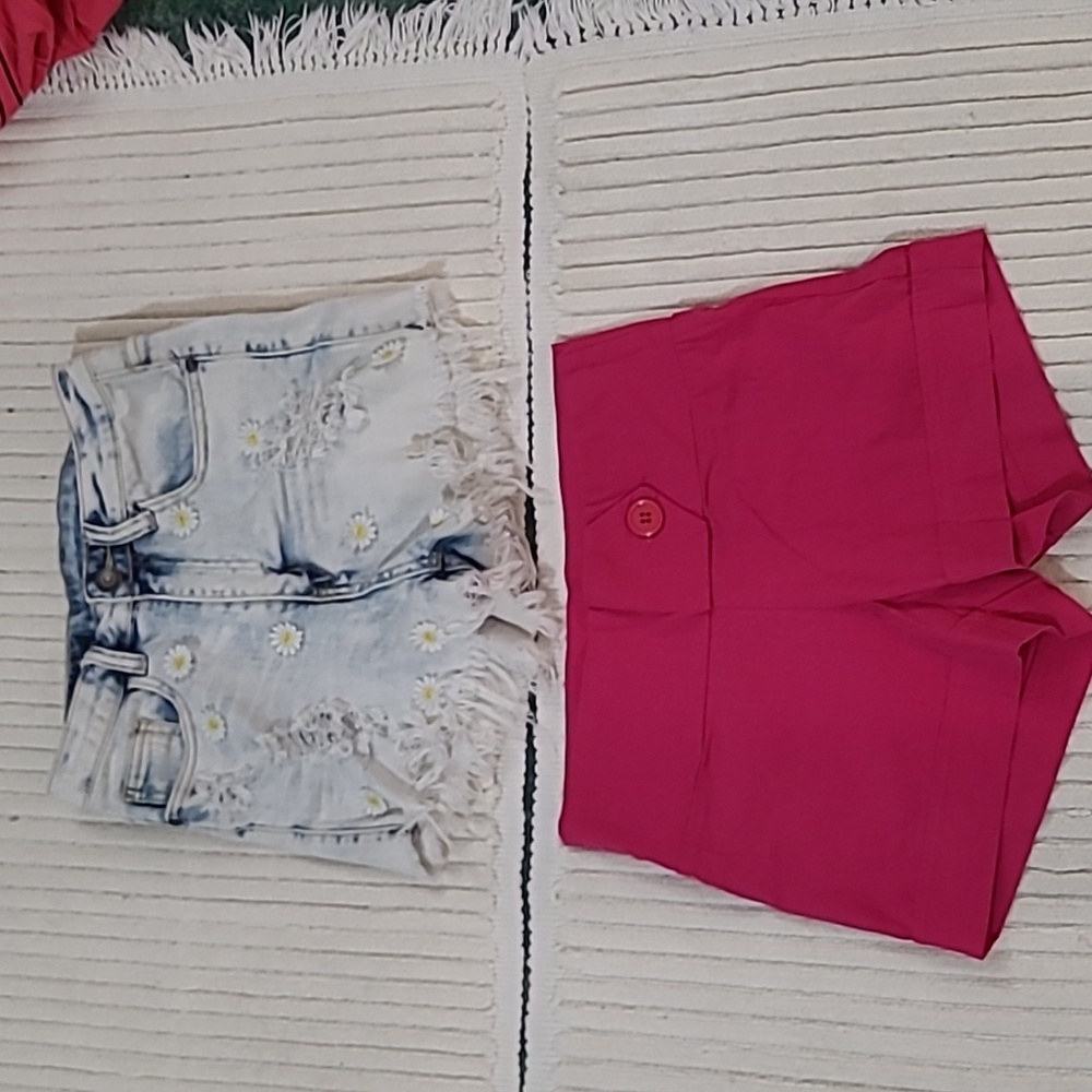 Machine Jean Shorts And Candy Couture Shorts, Sz M